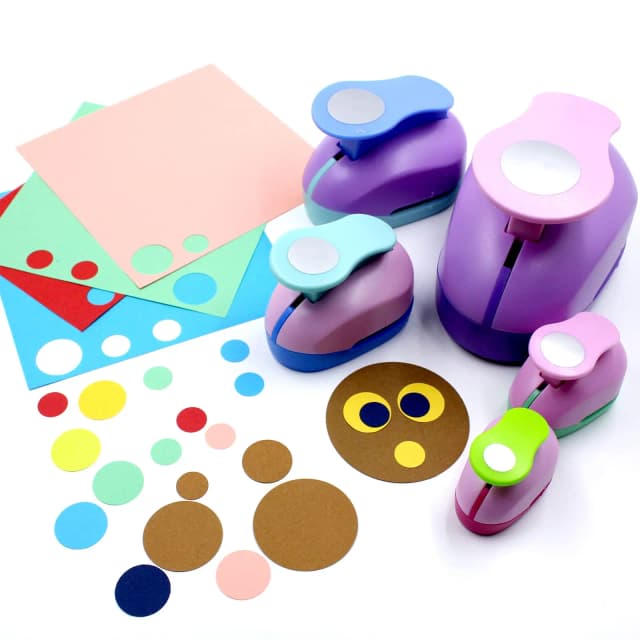8/16/25/38/50mm couleur aléatoire trou rond poinçon bricolage gaufrage trou poinçon Scrapbooking Machine papier coupe trou poinçon