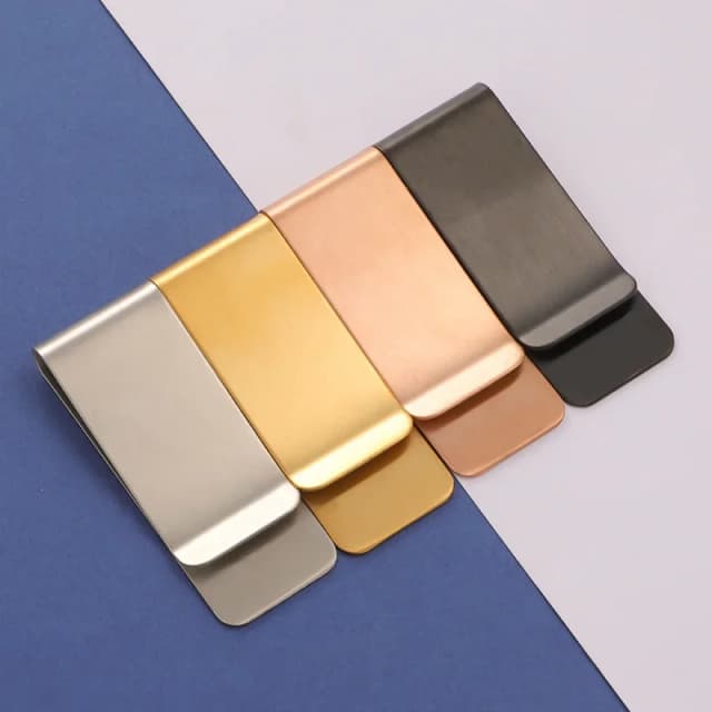 1 pièce - Clip en métal pour carnet, marque-page, en acier inoxydable et laiton, pour livres et papiers