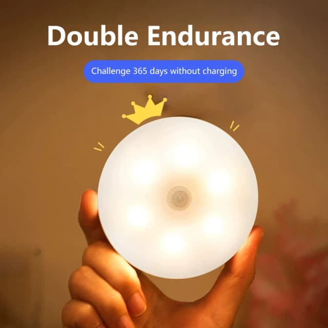 Chambre Nuit Smart Motion Sensor Lumière USB LED Interrupteur Rechargeable Lumière Cuisine Couloir Chambre
