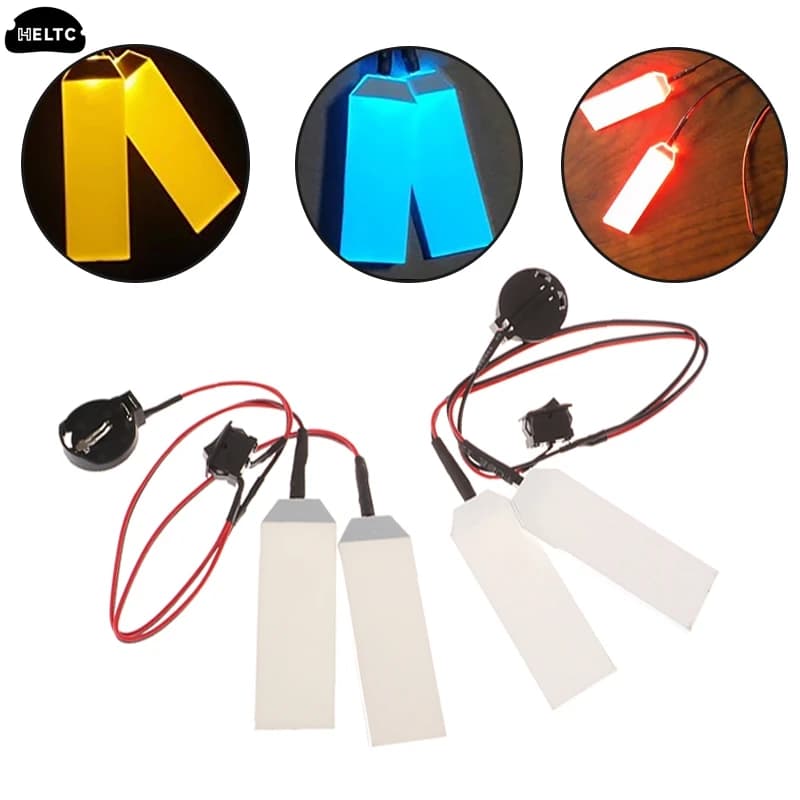 Analyste de lumière LED flexibles et pliables pour les yeux, casque, masque, lumière des yeux, accessoires de cosplay, entrée CR2032, adaptés à la lumière des yeux