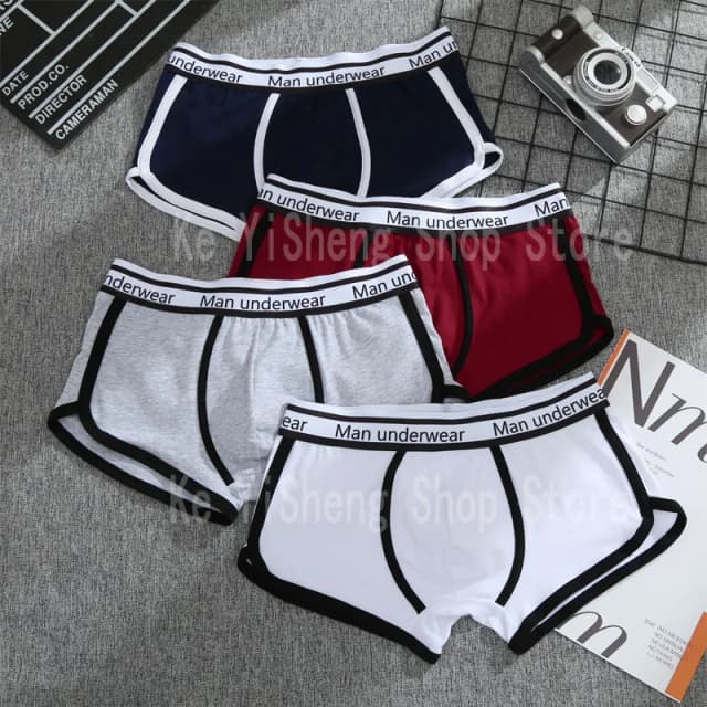 Short de boxe de sport pour hommes, sous-vêtements S M L XL, respirant, Fitness, sous-vêtements confortables