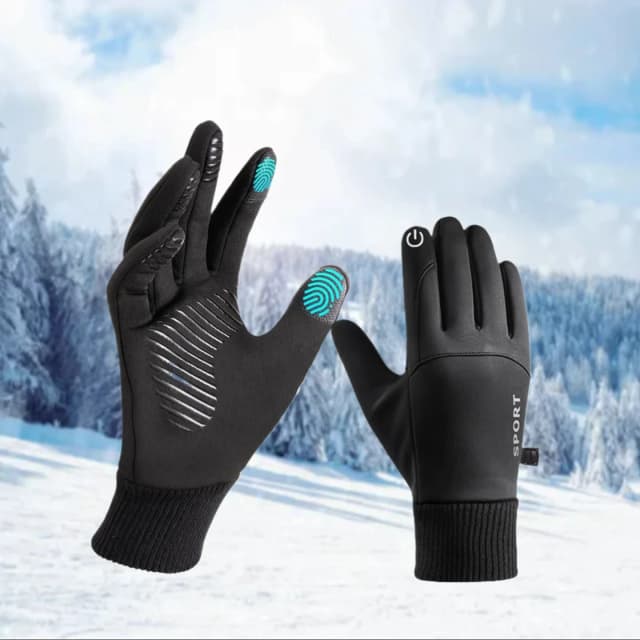 Gants d'hiver imperméables pour écran tactile thermique – Gants de sport chauds pour hommes et femmes (course à pied, cyclisme, ski)