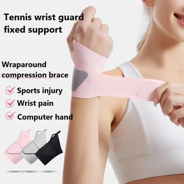 Protège-poignet de Sport de basket-ball de Badminton, bracelet fixe Ultra fin en Spandex avec bande de fixation, entorse du poignet, attelle d'articulation de tendinite
