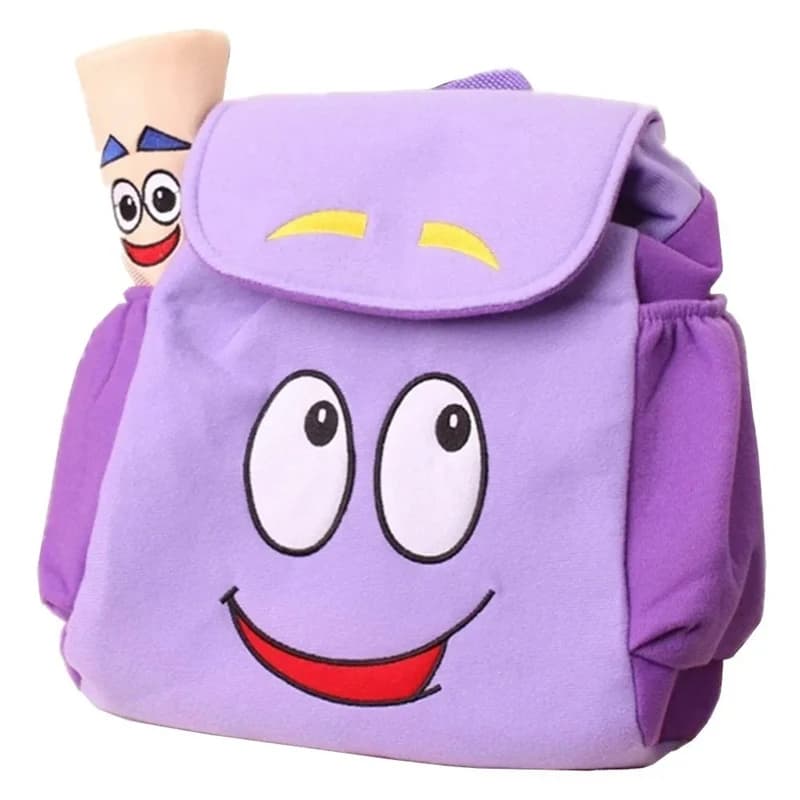 Sac de sauvetage à dos Dora Explorer avec carte, jouets de pré-maternelle, cadeaux de noël violets