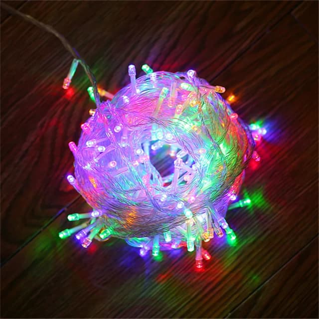 LED fée cordes lumière extérieure étanche guirlande EU 220V 5M 10M 40/100Led pour fête de noël mariage anniversaire décoration lampe