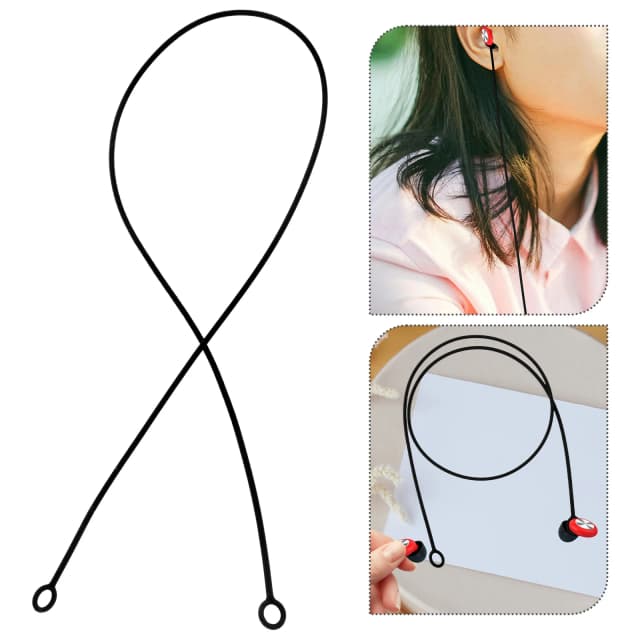 Bouchons d'oreille anti-bruit avec sangle perdue, cordon d'écouteur, bouchons d'oreille pour le travail, 2 pièces