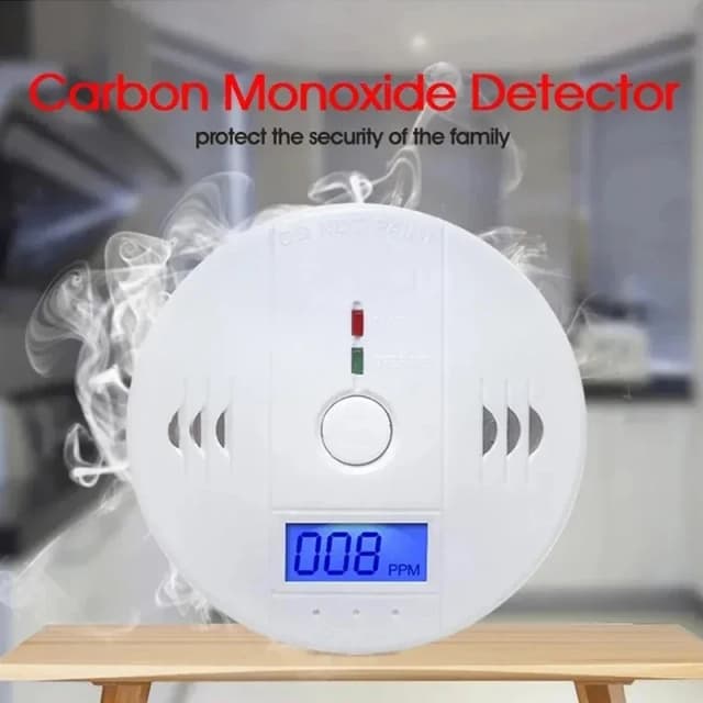 Alarme de monoxyde de carbone, détecteur de fumée, écran LCD, alarme domestique sans fil, détecteur de fuite de gaz toxique, alarme sonore d'incendie