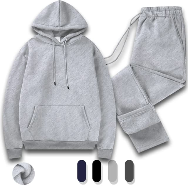 Survêtement hommes 2 pièces ensemble grand et grand à manches longues à capuche vêtements de sport costumes gymnastique entraînement tenues extensibles