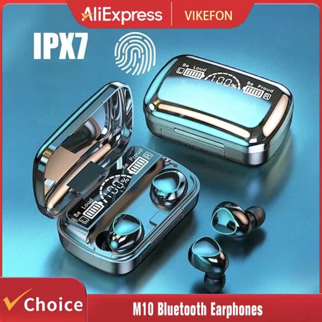 TWS M10 casque Bluetooth sans fil avec boîte de Charge pour téléphone suppression du bruit micro écouteurs LED affichage casque Sport écouteurs