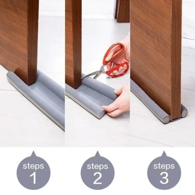 Bande d'étanchéité coupe-vent, bouchon d'exclusion de courant, protection inférieure de porte, Double protecteur, bloqueur anti-poussière, scellant insonorisé