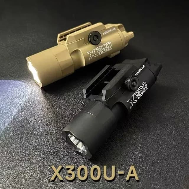 Lampe tactique multifonctionnelle RSX300U-A : Compatible avec rail de 20 mm, pour armes à air comprimé, chasse, matchs de CS et jeux de guerre
