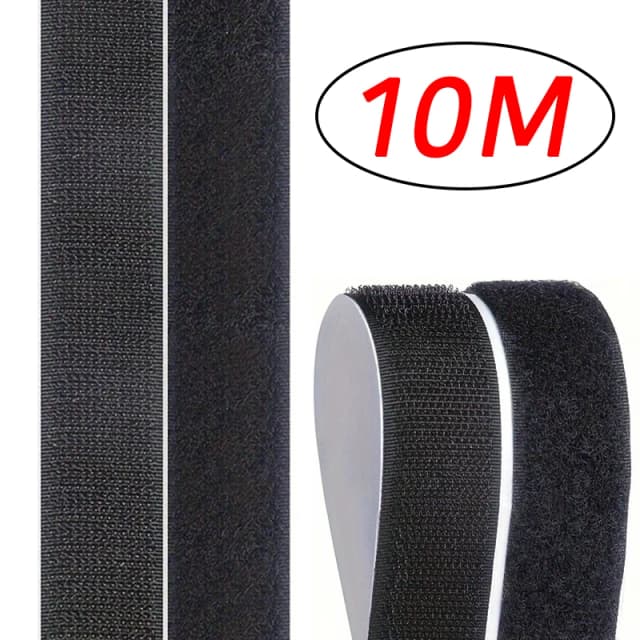 Bande de fixation auto-adhésive Velcros à crochet et boucle, 1 à 10M, robinet magique pour maison, rouleau Double face automatique, colle forte, bandes de sangle pour la maison