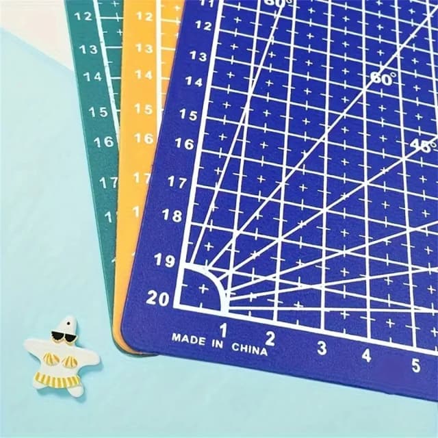 Tapis de coupe auto-guérison A4/A5, 1 paquet – Planche artisanale en plastique Double face avec grille pour la couture, le Scrapbooking et le tissu