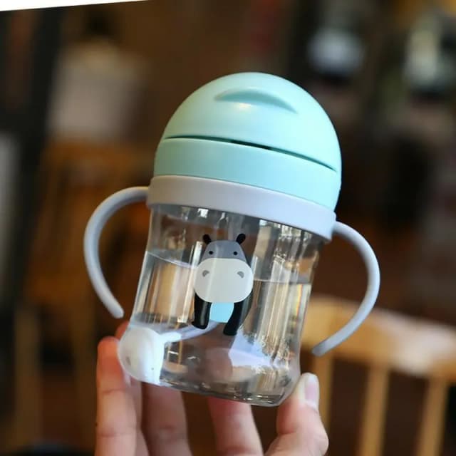 Enfants Mignon Tasse De Paille Maternelle Tasse D'eau Avec Boule D'aspiration