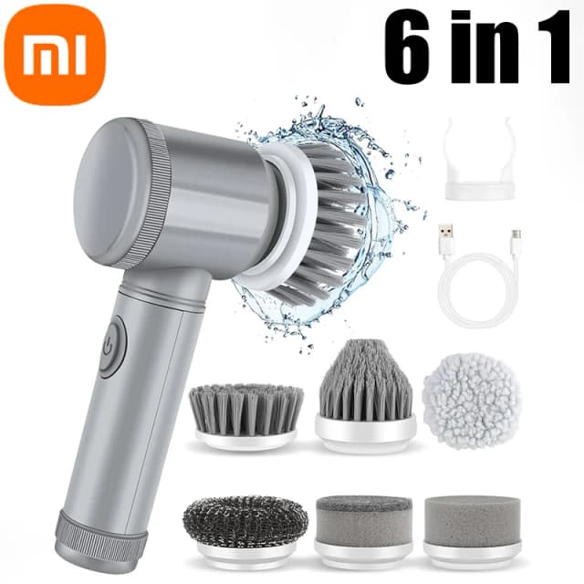 Xiaomi MIJIA-Épurateur électrique, brosse de livres rotatifs, 5 têtes de brosse de subdivision, HOM