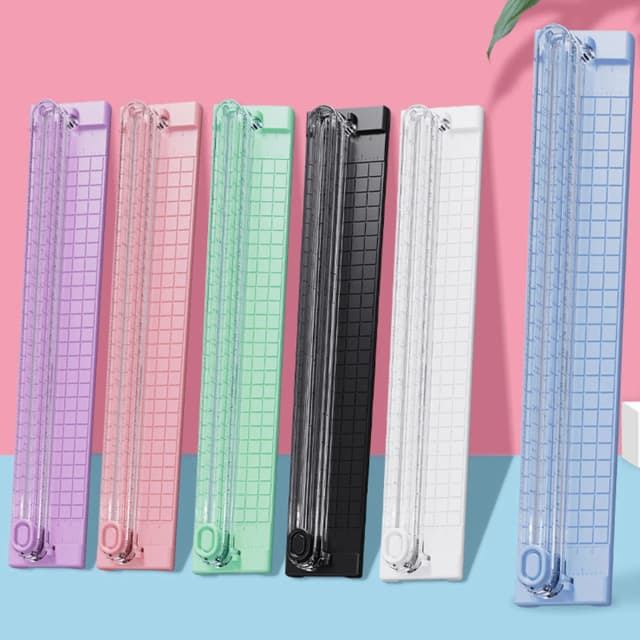 Coupe-papier Portable A3/A4, outil de coupe manuel non chargé fabriqué en plastique Durable, utilisation scolaire, à la maison et au bureau 1 pièce