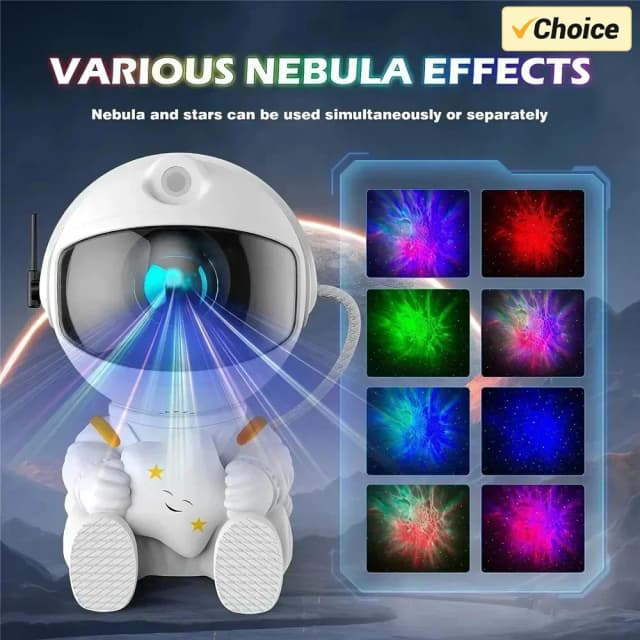 Projecteur de voie lactée, veilleuse d'astronaute, projecteur spatial, nébuleuse étoilée, plafonniers LED pour chambre à coucher, décoration de la maison