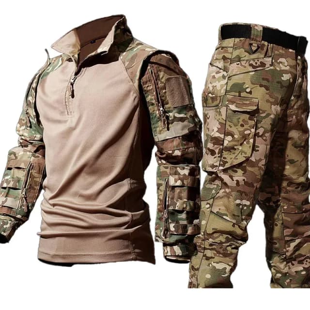 Nouvelles chemises tactiques, combinaison de chasse, entraînement en plein air, ensemble camouflage Durable et respirant, imperméable, séchage rapide, chemises de Combat coupe-vent