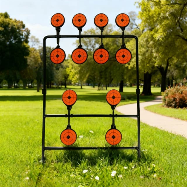 Cible rotative détachable de pratique de tir de 12 cibles d'acier au carbone pour la pratique de tir de précision