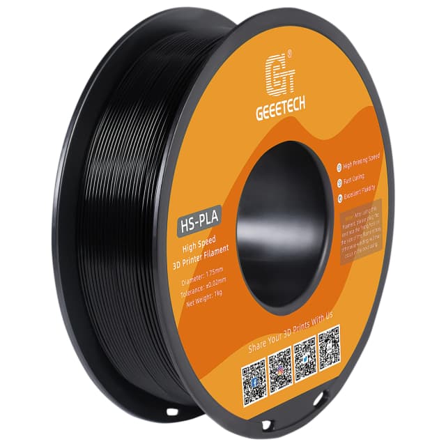 Filament PLA haute vitesse GEEETECH 1,75 mm 1 kg 1 bobine, durcissement rapide, meilleure liquide, filament d'impression 3D haute vitesse HS-PLA
