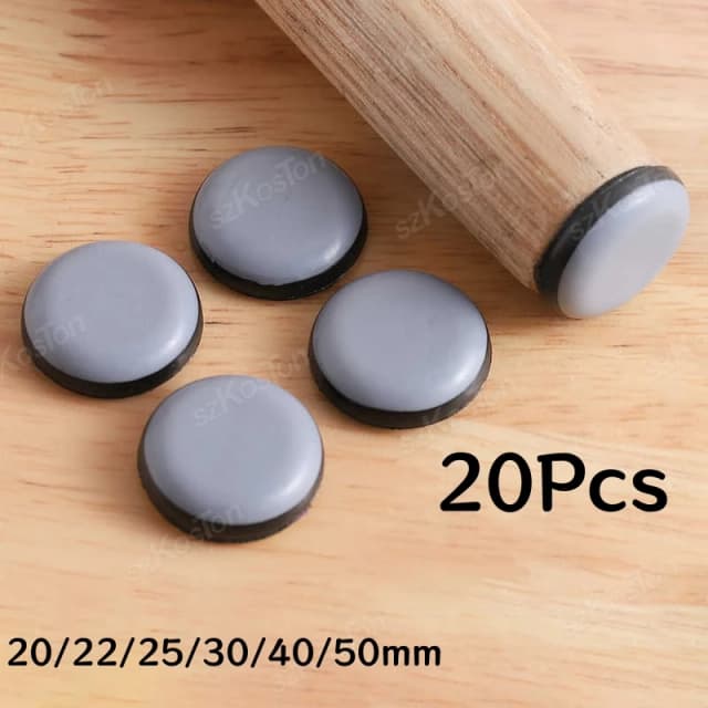 Coussinets coulissants pour meubles, 20 pièces, bloc coulissant pour pieds de Table et de chaise, anti-rayures, facile à déplacer, tapis de pieds pour meubles lourds, tampons mobiles épais