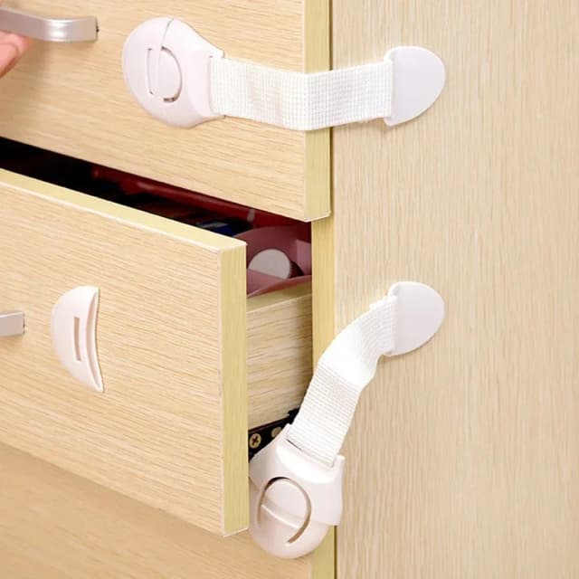 Serrure d'armoire de sécurité pour enfants, Protection de sécurité pour bébé, serrure de porte de tiroir, Protection en plastique, serrure de porte de sécurité pour enfants