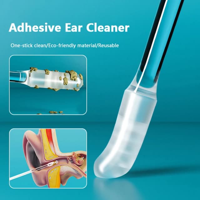 Dissolvant de cire d'oreille jetable en Silicone, 24 pièces, cure-oreille collante pour enfants plus anciens adultes S/L, nettoyeur d'oreille adhésif réutilisable