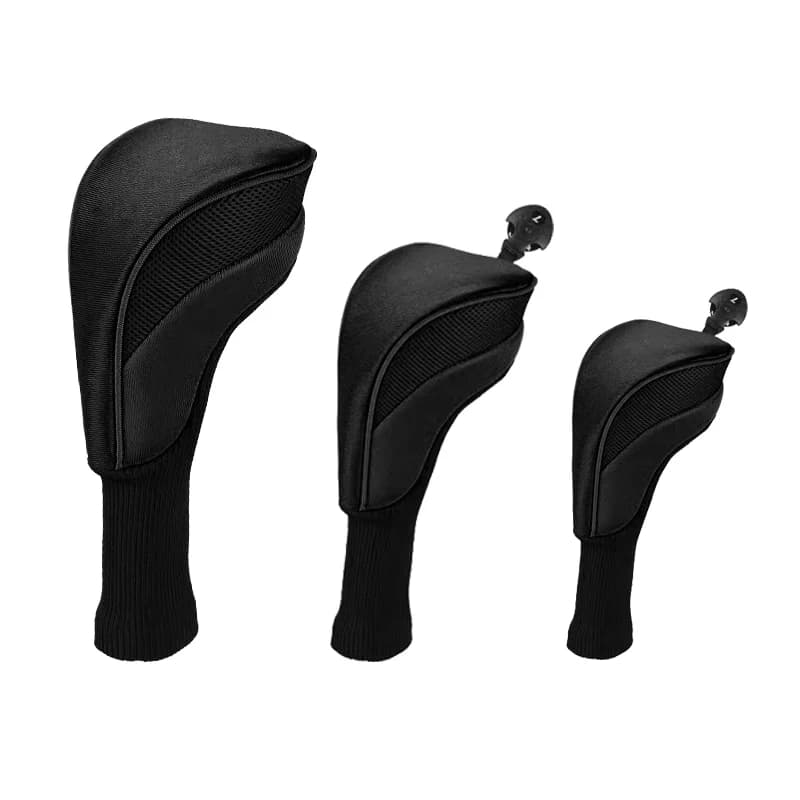 Couvre-chef de Club de Golf pour Fairway Woods Driver Hybrids 3 pièces col Long maille ventilateur de sport ensemble de couvre-chef de Club de Golf