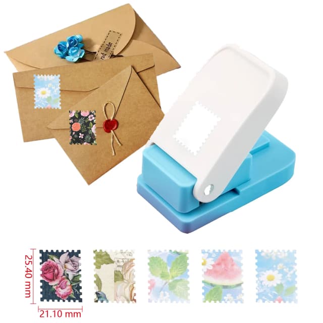 Perforateur de papier en forme de tampon, perforateur portable pour l'artisanat, fournitures de scrapbooking, fabrication de cartes DIY et outil de création de papier