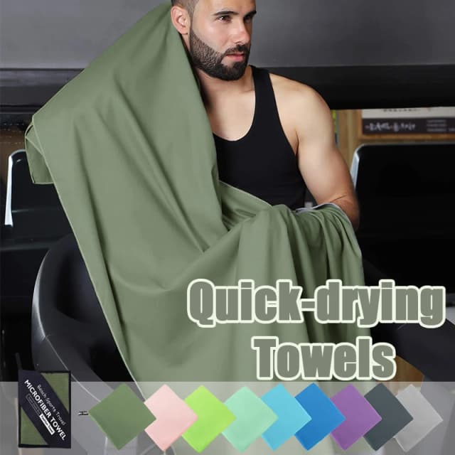 Serviette en microfibre de haute qualité, 6 tailles, Ultra absorbante, séchage rapide, sac Portable, gymnastique, Yoga, plage, Camping, voyage, légère