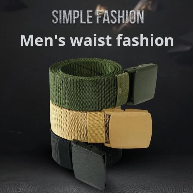 Ceinture en nylon à boucle automatique pour hommes, 120 cm, chasse en plein air, toile tactique multifonctionnelle, ceinture de chasse unisexe de haute qualité