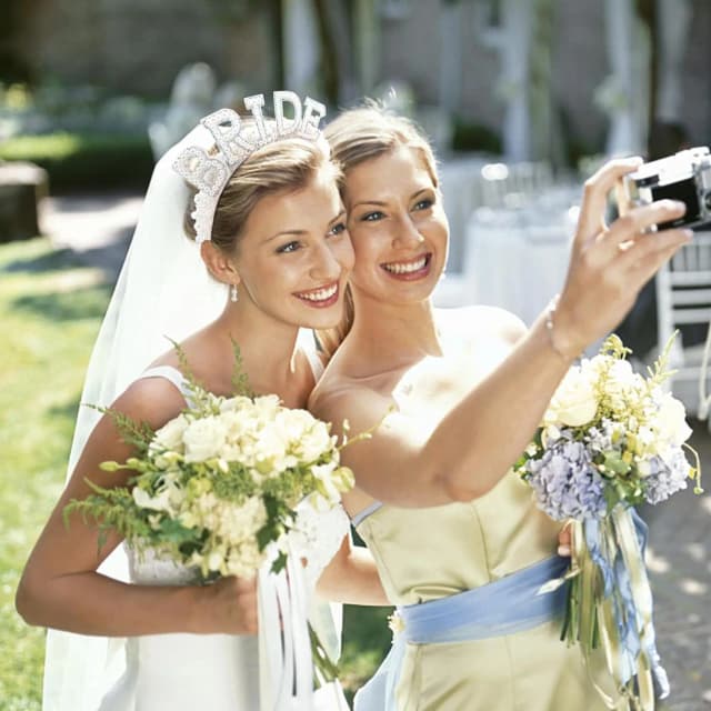 Bandeau de perles pour mariée européenne et américaine, bandeau couronne avec lettres pour fête de mariage