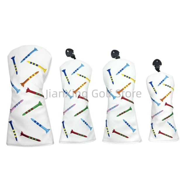 Couvre-tête à motif de fusée de Golf, couvre-tête de conducteur, couvre-tête en bois de Fairway, couvre-tête hybride, couverture de Putter en cuir Pu, 1 pièce