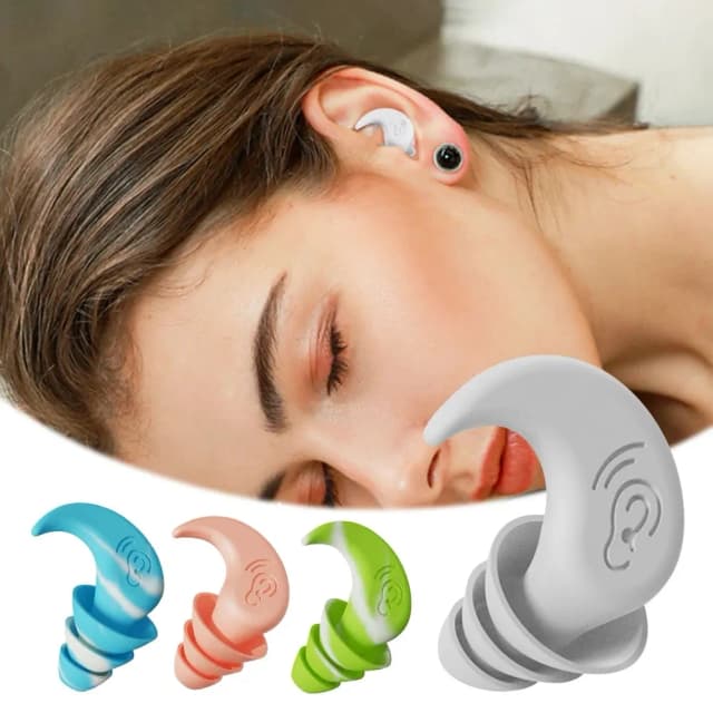 Bouchons d'oreille Anti-bruit en Silicone, réduction du bruit du sommeil, annulation insonorisée, étanche, protection d'oreille souple pour natation