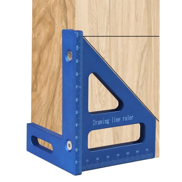 Règle de mesure multi-angle 3D, 45/90 degrés, menuiserie en plastique, rapporteur carré, règle de ligne de dessin, outil de disposition du Triangle à onglet