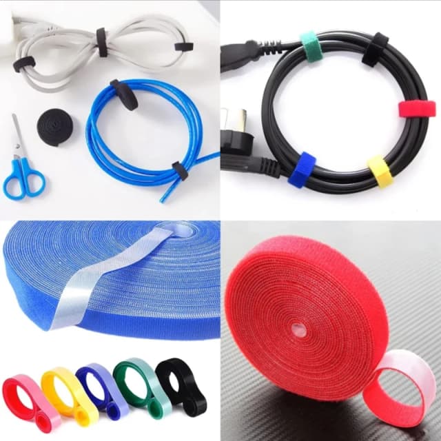 Organisateur de câbles de fixation à crochet et boucle de 5M, attaches de câbles, enrouleur de fil, protection de gestion de câbles USB, attaches de cordon d'écouteurs et de souris