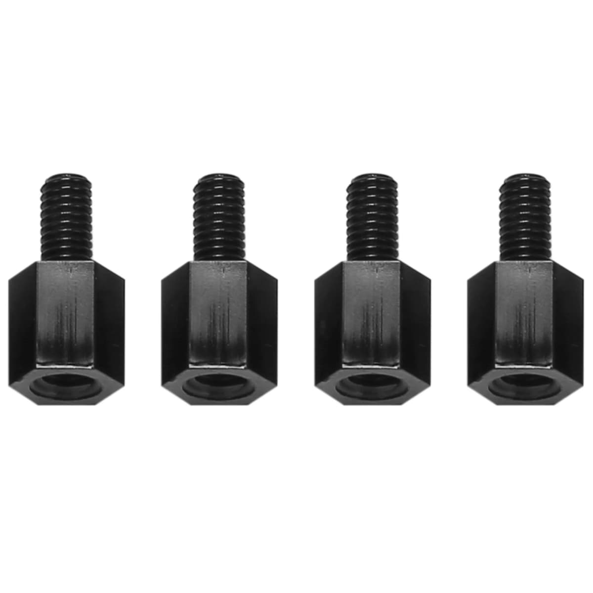 ABFA 100x carte mère en Nylon entretoise hexagonale filetée filetage M3 6 + 6mm noir