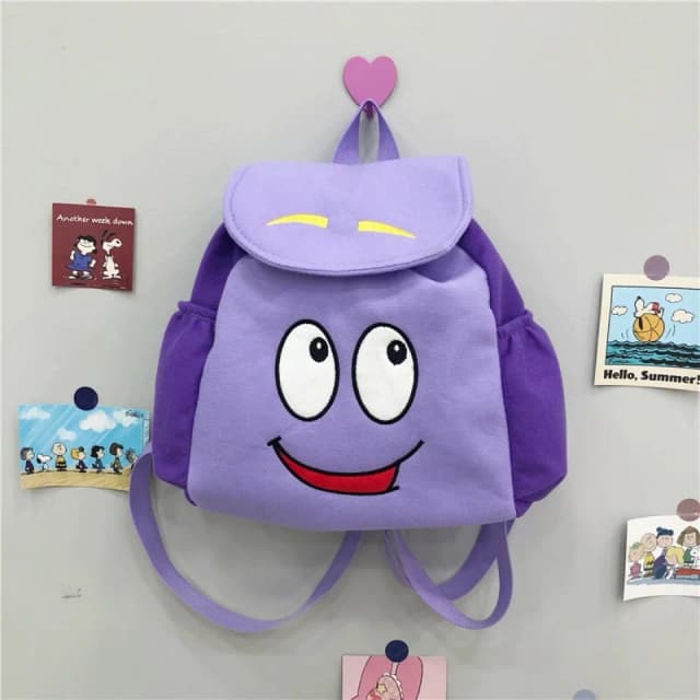 Sac de sauvetage à dos Dora Explorer avec carte, jouets de pré-maternelle, cadeaux de noël violets
