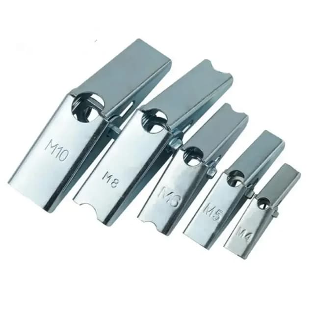 10 pièces M3 M4 M5 M6 M8 M10 plaques de plâtre cavité murale creuse fixation murale ressort bascule ancre plafond mur sec ancres sans boulon