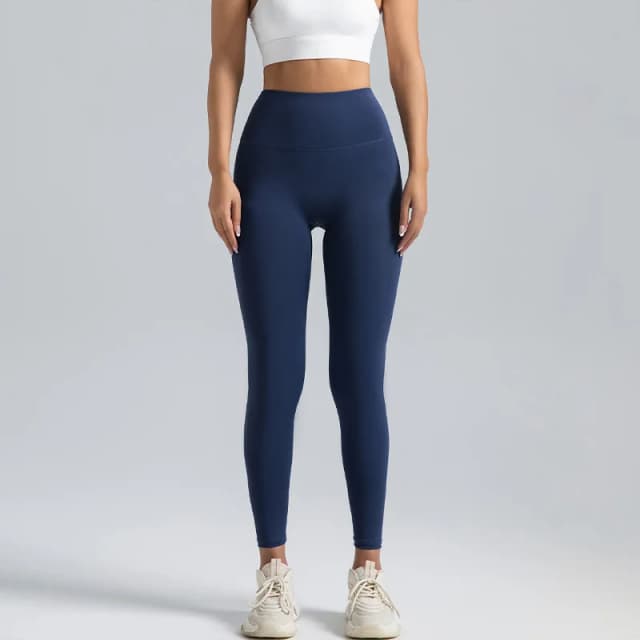 Leggings noirs pour femmes sans couture, taille haute, effet push-up des fesses, pantalon de yoga avec compression abdominale et leggings de course couleur chair