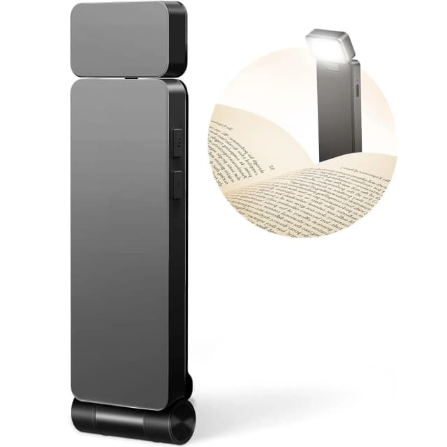 LED Rechargeable Clip-On livre lumière 3 couleurs 5 luminosité lit lecture veilleuse Protection des yeux signet lampe Mini livre lampe