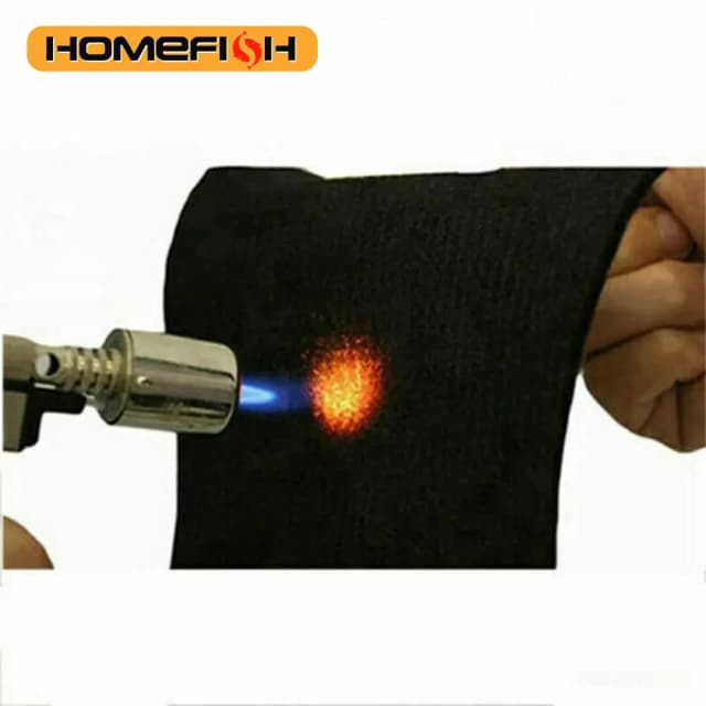 Tampon ignifuge noir, couverture de protection pour soudage, coussin isolant, tampon de travail à haute température, 300x200mm, ignifuge, Durable, pour camp