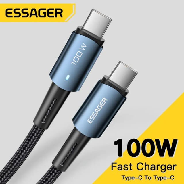 Essager-Câble de charge rapide de type C pour téléphone portable, PD100W 60W, Xiaomi Samsung Huawei Macbook iPad