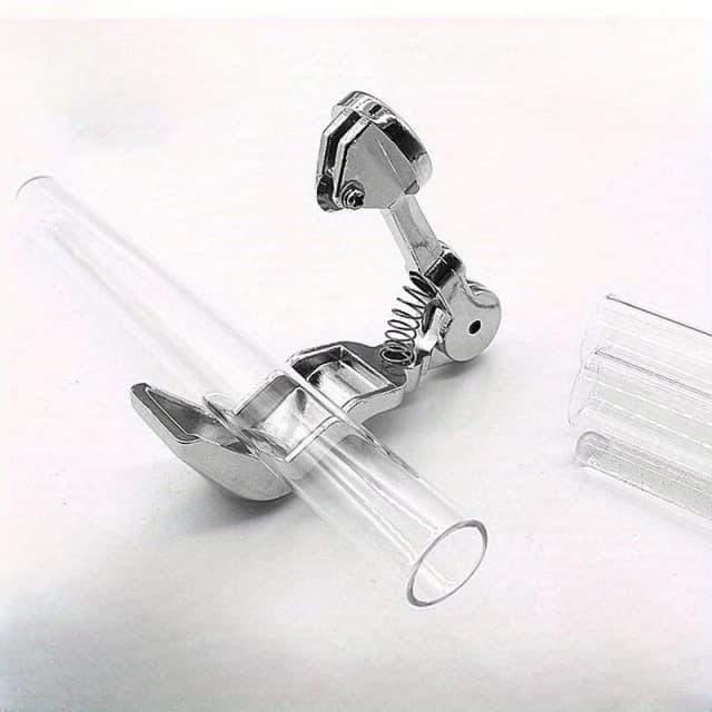Mini coupe-tube en verre de précision – Outil facile à utiliser et durable pour couper des bouteilles de bière et de vin, des tuyaux scientifiques – Argenté