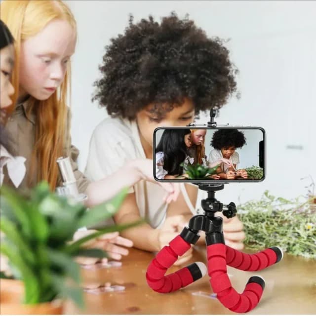 Trépied de téléphone portable Octopus, support de bureau pliable, appareil photo multifonction, prise de vue extérieure, Vlog Live SmartPhone, support rapide
