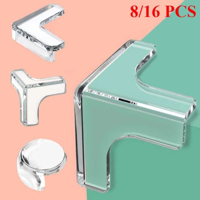 Protecteur d'angle amélioré en Silicone pour bébé, 8/16 pièces, protection d'angle et bords élargis et épais pour meubles et Table