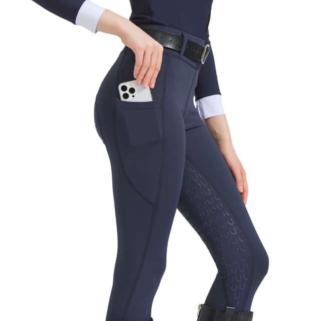 Pantalon d'équitation de printemps et d'été pour femmes, tricoté, très extensible, ajusté, en silicone, serré, respirant, nous