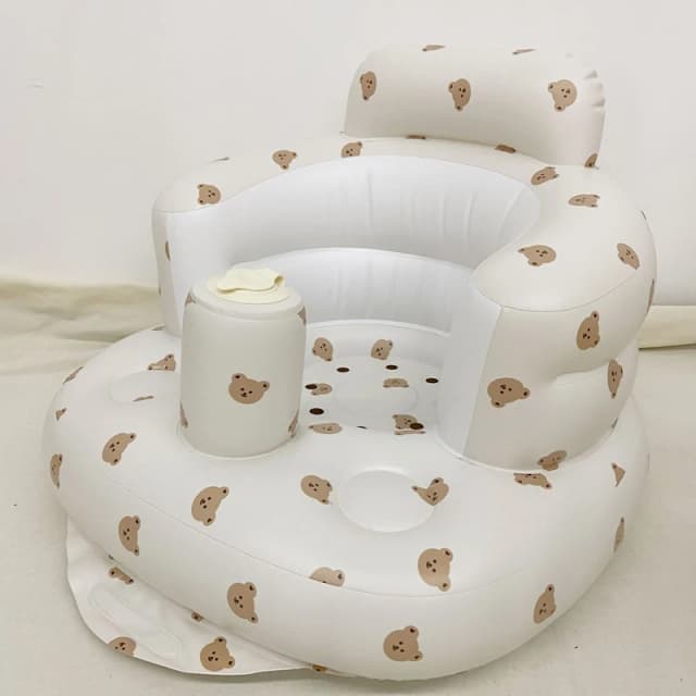Canapé gonflable pour bébé, chaises de bain portables bouffantes pour enfants, siège multifonctionnel en PVC, tabouret de bain assis pour pratique