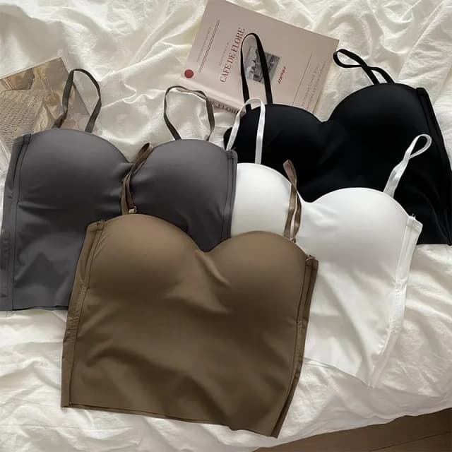Gilets de sport dos nu sans couture pour filles, chemises à fond sexy, licou pour documents solides, glaçures extérieures, vêtements chauds