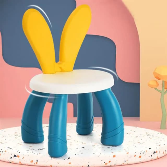Joli tabouret de dessin animé, blocs de construction, chaise Macron, schéma de couleurs, pièces de Puzzle, tabouret léger en plastique pour la maison, pour enfants, nouveau
